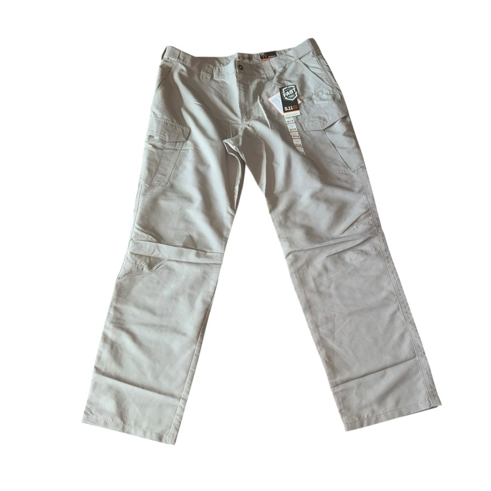 5.11 Tactical Fast-Tac Cargo Pant 44x36 Khaki Workwear Utility 74439 Poly NEW